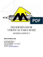 Degerminador vertical para maíz MDVZ-1