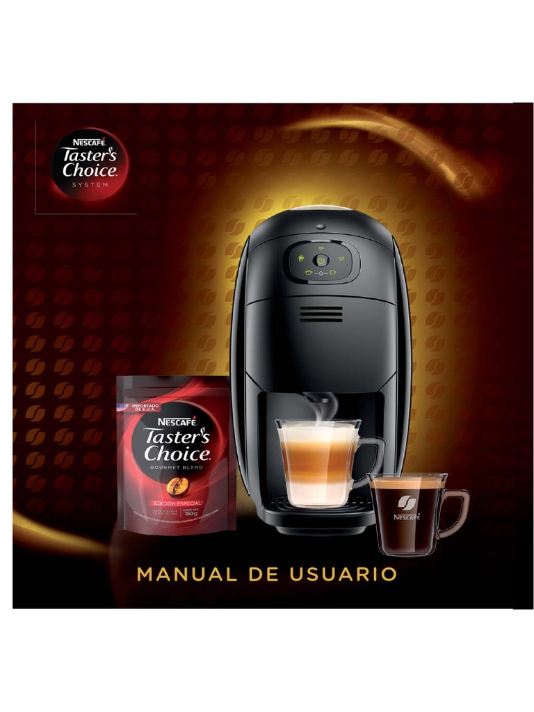 manual de usuario taster choice cafetera café Enchufes y tomas de