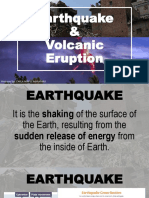 Earthquake and Volcanic Eruption