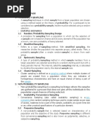 Sampling Techniques Quiz | PDF | Sampling (Statistics) | Research Methods