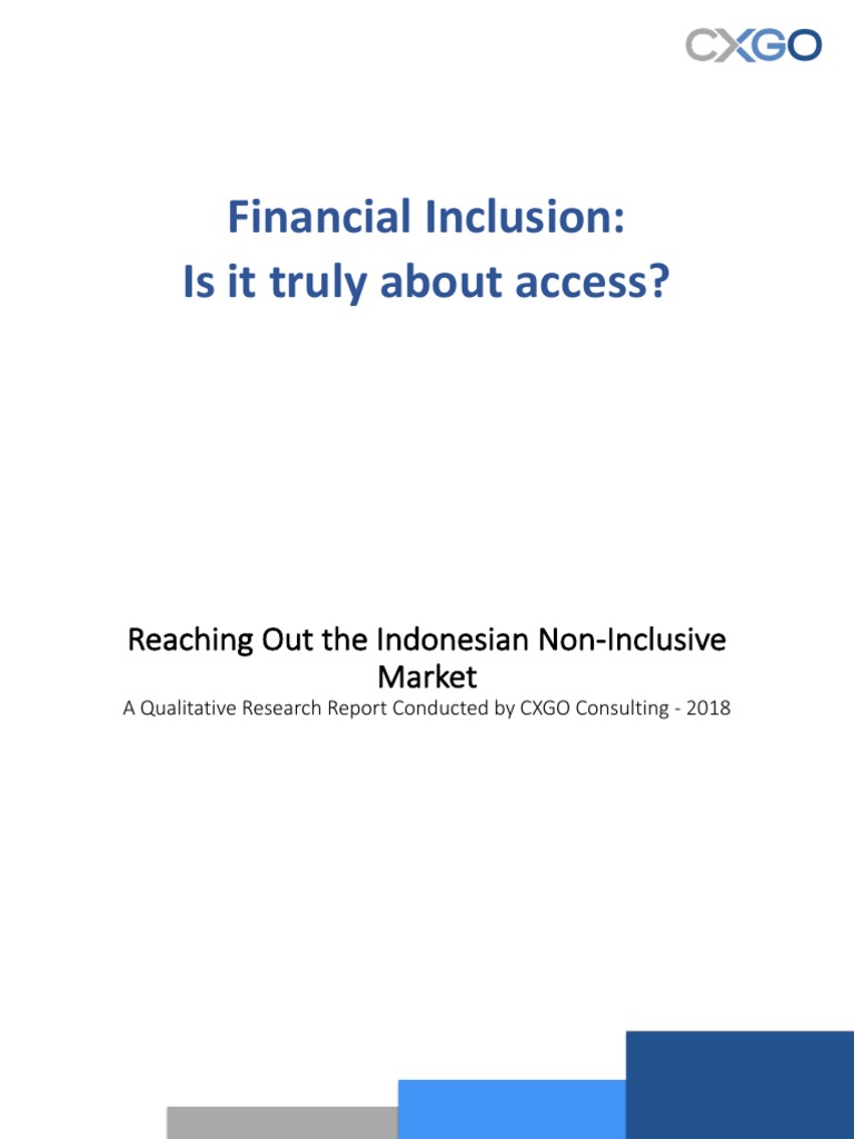 Understanding the barriers to financial inclusion in Indonesia | PDF ...