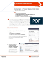 Instalación de Certificado Digital en Fichero Firefox 56 o Superior