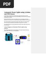 Automatic Room Lights Using Arduino and PIR Sensor