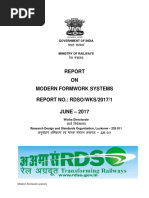 ON Modern Formwork Systems REPORT NO.: RDSO/WKS/2017/1 JUNE - 2017 Modern Formwork Systems REPORT NO.: RDSO/WKS/2017/1