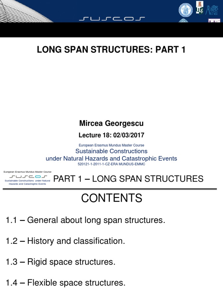 Long Span Structures Overview | PDF | Truss | Structural Steel