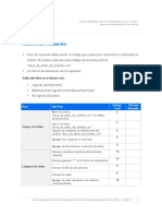 Tarea Final Rúbrica