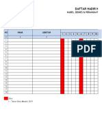 Daftar Hadir Siltap TA 2019