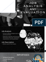 JOB Analysis and E Valuation