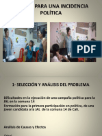 Pasos para Incidencia Política