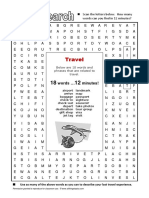 Wordsearch Travel