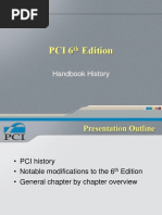 Pci 6 Edition: Handbook History