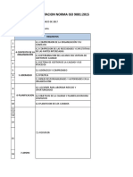 Formato Diagnostico Iso 9001