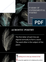 Forms of Experimental Poetry