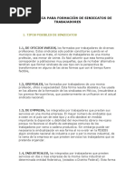 Requisitos para formar un sindicato en México | PDF | Sindicato | México