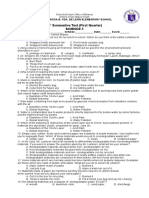 2 Summative Test (First Quarter) Science 5: Doña Narcisa B. Vda. de Leon Elementary School