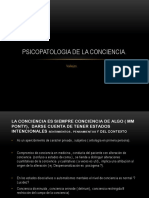 Psicopatologia de La Conciencia