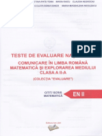 Teste de Evaluare Nationala Clasa 2 PDF