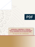 MANUAL LABORAL Y FISCAL Sobre La Participación de Los Trabajadores en Las Utilidades de Las Empresas 2019 PDF