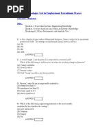 Naval Architecture Entry Level Interview Questions