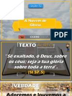 Lição - 12 (ADULTOS) A Nuvem de Glória