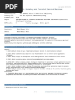 MCME-R1O09 - Modelling and Control of Electrical Machines