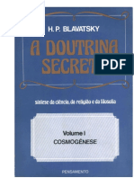 A Doutrina Secreta Volume I Cosmogenese