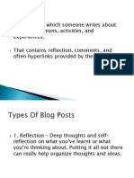 Types of Blog Posts