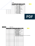 Total Cash: IN Date Description OUT Date Description