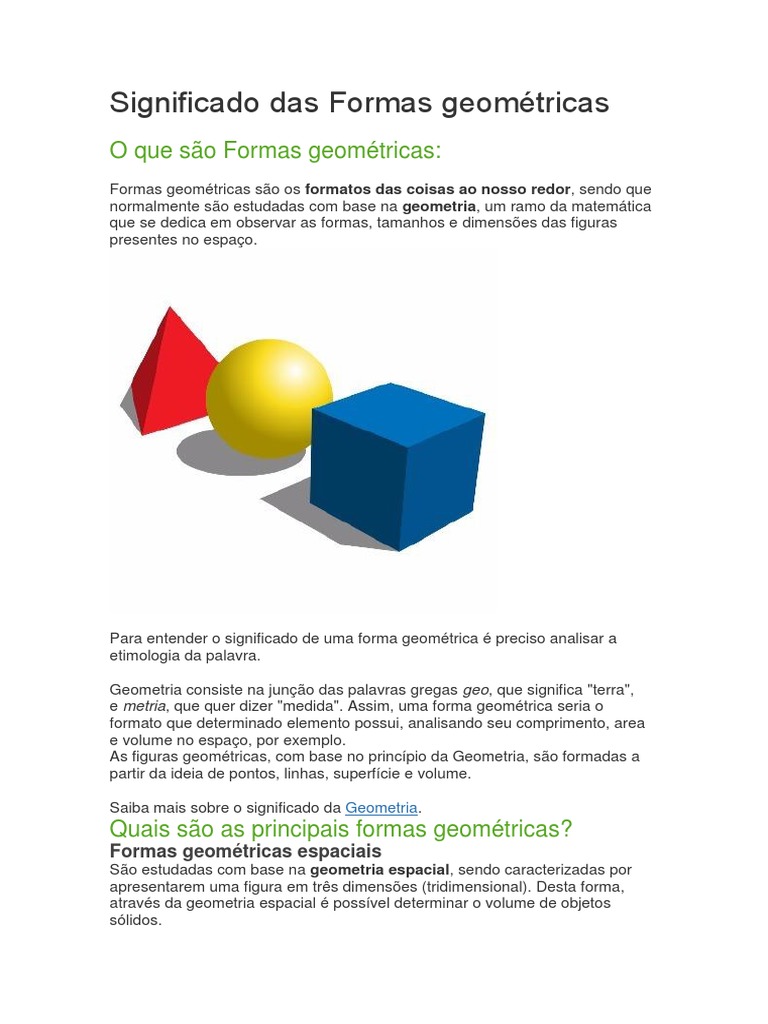 Significado Das Formas Geométricas - Aaula1 | PDF