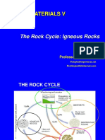 Earth Materials V: The Rock Cycle: Igneous Rocks