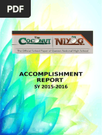 2016 the Coconut Accomplishment Report