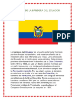 Historia de La Bandera Del Ecuador