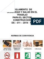 Reglamento de Seguridad Salud en El Trabajo para El Sector Construccion Ds.011-2019-Tr