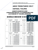 Calendario Tributario Esp. ICA 2017