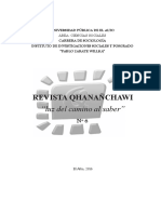 Revista Qananchawi Sociologia Upea Nº 6 2016