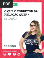 AULA 1 - Redação - O Que o Corretor Da Redação Quer - Profa. Pamba