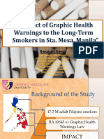 Impact of Graphic Health Warnings To The Long-Term Smokers in Sta. Mesa, Manila