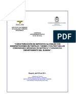 "Caracterización de Depósitos Aluviales Con Manifestaciones de Tantalio y Niobio ("Coltán") en Las Comunidades Indígenas de Matraca y Caranacoa, Departamento Del Guainía"