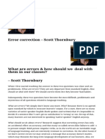 Error Correction - Scott Thornbury - ITDi Blog
