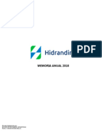 Proyecto Memoria Anual 2018 - Hidrandina