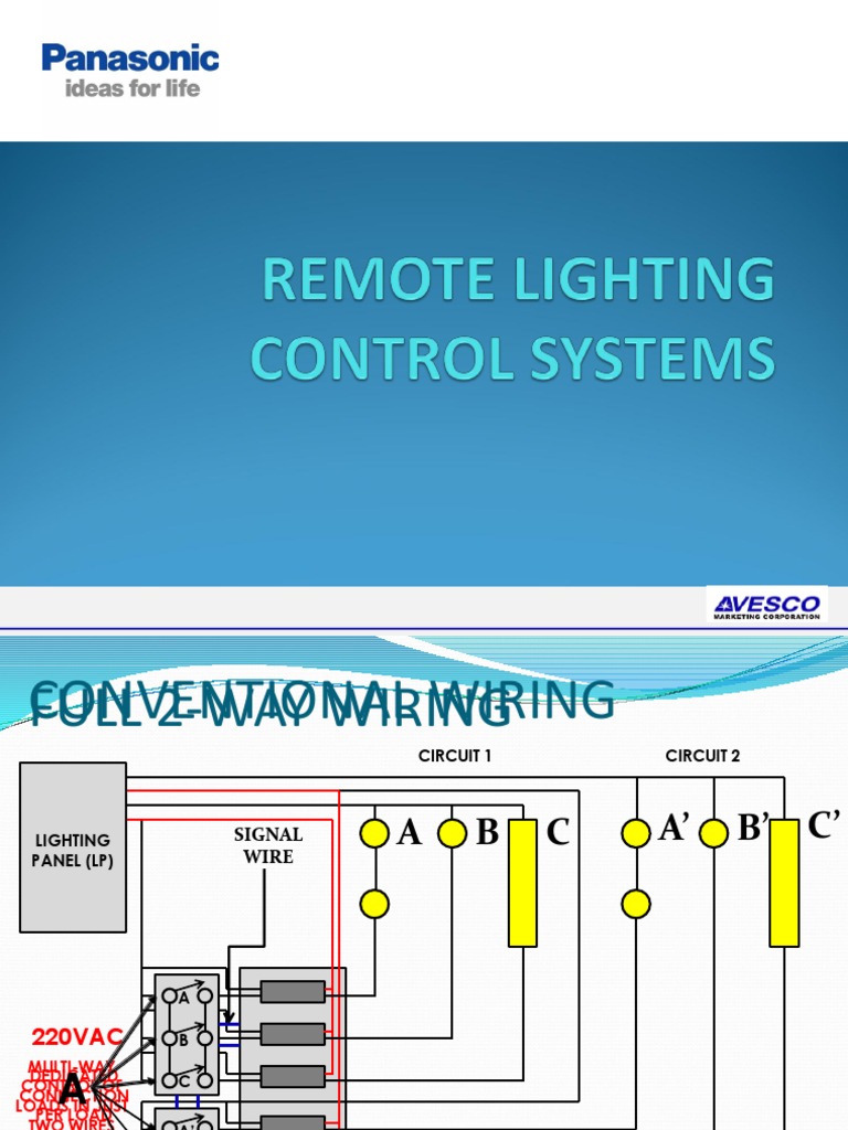 Remote Lighting Control System PDF Relay Switch