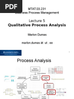 Qualitative Process Analysis: MTAT.03.231 Business Process Management