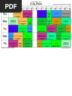 Jadual Waktu _ Kelas 3 Alpha SM Sains Tengku Muhammad Faris Petra, Kelantan