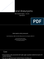 Visceral Artery Aneurysms - MCG