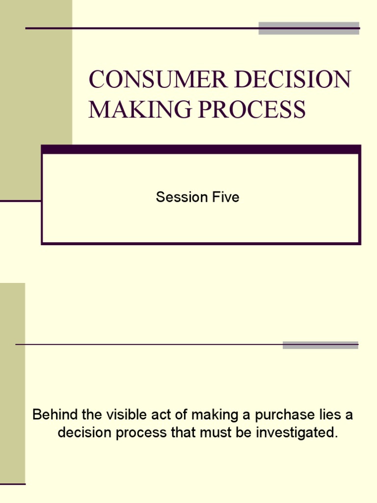 Consumer Buying Decision Making | PDF | Consumer Behaviour | Behavior