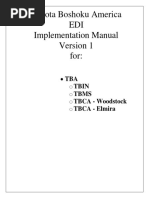 Toyota Edi Master Implementation Manual Ver 1 9 Working Version Electronic Data Interchange Invoice