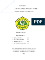 Makalah Pemeriksaan Gcs (Gasglow Coma Scale) : Dosen Pengampu: Suhardono, S.Kep, Ners, M.Kes