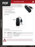 Voice Modem Package Contents: Avtech'S Voice Modem Connects Device Manager'S Host