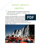 Important Places in Argentina
