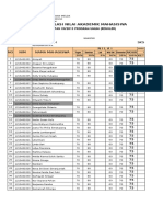 Rekapitulasi Nilai Akademik Mahasiswa: Angkatan Xii/2013 Program Umum (Reguler)